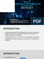 ELE615 Semiconductor Fabrication Technology: Mini Project