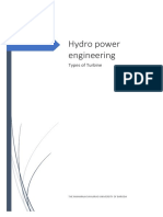 Hydro Power Engineering: Types of Turbine