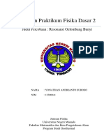 Laporan Praktikum Fisika Dasar II RESONANSI GELOMBANG BUNYI