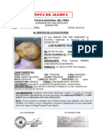 Nota de Alerta Persona 