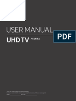 Manual Televizor 4k UHD Samsung