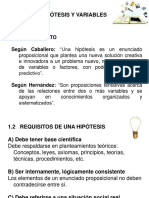 Hipotesis y Variables