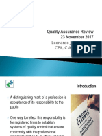 Quality Assurance Program