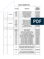 Ra Bill Summary TSK: SR - No. Party Name Description Ra Bill - No/Fees With GST Amount Claimed by Agency With Out GST