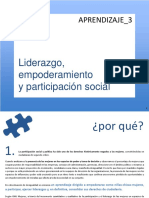 Aprendizaje - 3: Liderazgo, Empoderamiento y Participación Social