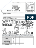 Examen Tercer Grado Octubre