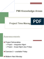 PMI Knowledge Areas: Project Time Management