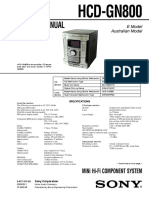 Service Manual: HCD-GN800