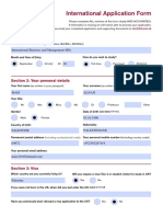 International Application Form: Section 1: Your Course