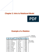 Chapter 2: Intro To Relational Model