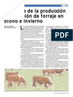 Eficiencia de La Producción y Utilización de Forraje en Otoño e Invierno