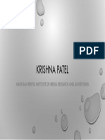 Krishna Patel: Harkisan Mehta Institute of Media Research and Advertising