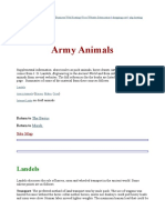 Army Animals