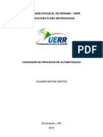 Ludicidade No Processo de Alfabetização