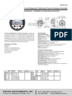 Series 605 Magnehelic Differential Pressure Indicating Transmitter Specifications - Installation and Operating Instructions