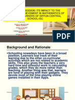 Parallel Session: Its Impact To The Academic Achievement in Mathematics of Grade 3 Learners of Diffun Central School-Isc