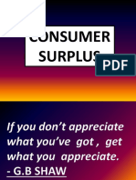 Consumer Surplus