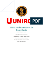 Visita Aos Laboratórios de Engenharia (Relatório)