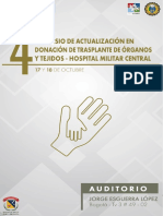 Simposio de Donacion de Organos y Tejidos - Programa PDF