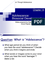 Adolescence: Biosocial Development: The Developing Person Through Adolescence