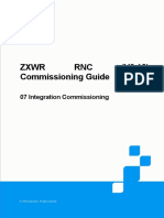 ZXWR RNC (V3.12) Commissioning Guide - 07 Integration Commissioning - R1.0