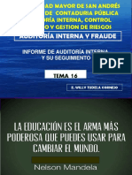 Tema 16 Informes de Auditoría Interna