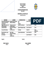 Individual Action Plan: San Sebastian Integrated School