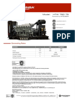 Generating Rates: Model: HTW 760 T5