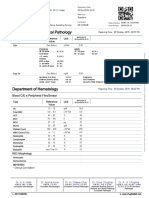 Department of Chemical Pathology: Test Reference Value Unit