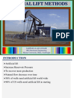 Artificial Lift Methods: Sarwar Alam Ansari MS-Petroleum Engineering Khazar University, Baku, Azerbaijan