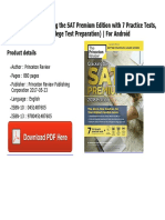 Cracking The SAT Premium Edition With 7 Practice