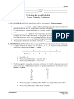 Probably The Most Probable: Discrete Probability Distributions