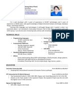 (Developer) (Pham Huy Hoang) CV PDF