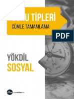 YÖKDİL Sosyal Cümle Tamamlama Soru Tipi