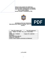 Informe de Practica Profesional HOSPITALARIA DIANA ROJAS