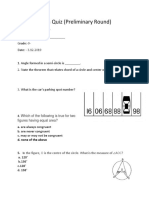 Math Quiz Grade 9