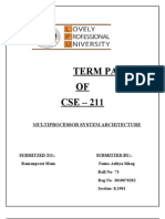 Multiprocessor System Architecture