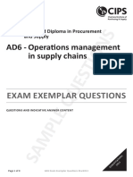 AD6 - Operations Management in Supply Chains - Questions and Answers PDF