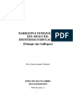 NARRATIVA VENEZOLANA DEL SIGLO XX. Javier Lasarte Valcárcel PDF