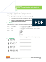 Medical Terminology Chapter 1 Extra Practice