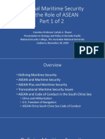 Thayer Regional Maritime Security and The Role of ASEAN, Pt. 1