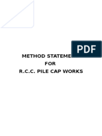 19.method Statement For R.C.C. Pile Cap Works