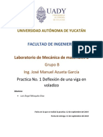 Práctica 1. Deflexión de Una Viga en Voladizo.V