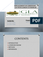 Study On Replacement of Limestone Calcined Clay With Cement in Mortar