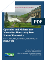 O & M Manual For Hemavathy Dam