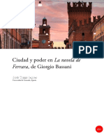 Ciudad y Poder en La Novela de Ferrara de Giorgio Bassani