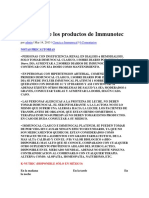 Posología de Los Productos de Immunotec