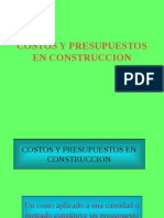 Costos y Presupuestos de Obra PDF