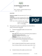 22.CSEC Maths JANUARY 2015 PDF