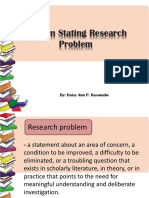 Ways in Stating Research Problem